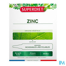 Charger l'image dans la galerie, Superdiet Unidose Zink 20x15ml
