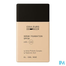 Charger l'image dans la galerie, Couleur De Noir Serum Fdt Spf30 01 Cool Rose30ml
