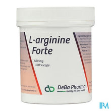 Afbeelding in Gallery-weergave laden, l-arginine Caps 100x500mg Deba
