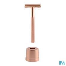 Charger l'image dans la galerie, Wondr Safety Razor + Houder Rose Goud
