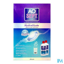 Load image into Gallery viewer, Aosept Plus Hydraglyde 2x360ml + 2 Lenscases
