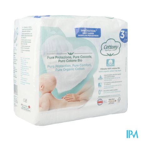 Cottony Baby Diapers Size 3 4 - 9kg 32