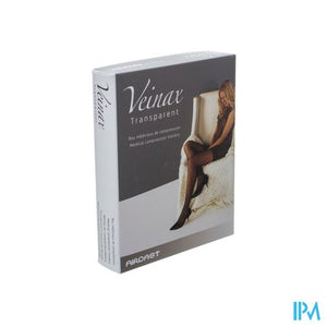 Veinax Panty Transparant 2 Lang Zwart Maat 5