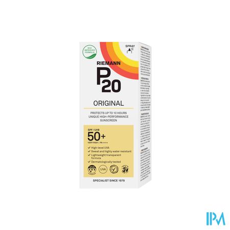 P20 Zonnespray Ip50+ 175ml