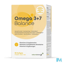 Charger l'image dans la galerie, Natural Energy - Omega 3+7 Balance Caps 90
