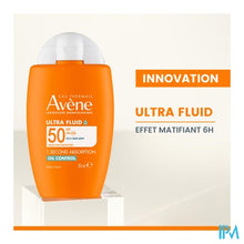 Afbeelding in Gallery-weergave laden, Avene Zon Spf50 Ultra Fluid Oil Control 50ml
