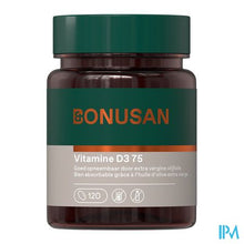 Load image into Gallery viewer, Vitamine D3 75mcg/ 3000 Ie Softcaps 120 Bonusan
