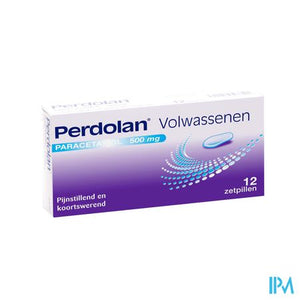 Perdolan Supp Ad 12x500mg