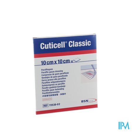 Cuticell Classic Gaaskompres 10,0x10cm 10 7253802