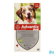Afbeelding in Gallery-weergave laden, Advantix 250/1250 Honden 10<25kg Fl 6x2,5ml
