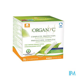 Organyc Tampon Compact Super Plus Bio Katoen 16