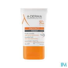 Load image into Gallery viewer, Aderma Protect Pocket Fluide Onzichtb. Spf50+ 30ml
