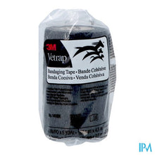 Charger l'image dans la galerie, 3m Vetrap Zwart Elastisch Steunverband 10cmx450cm
