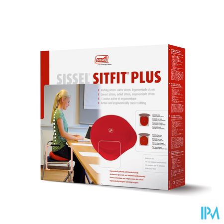 Sissel Sitfit Plus Zitkussen Rood + Pomp