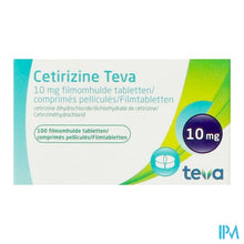Afbeelding in Gallery-weergave laden, Cetirizine Teva 10mg Filmomh Tabl 100
