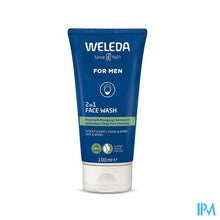 Afbeelding in Gallery-weergave laden, Weleda Men 2in1 Reinigingsgel Gezicht&amp;baard 100ml
