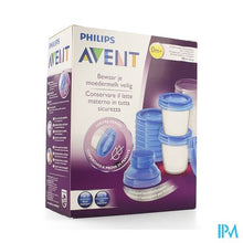 Charger l&#39;image dans la galerie, Philips Avent Via Natural Moedermelk Bewaarbekerset SCF618/10
