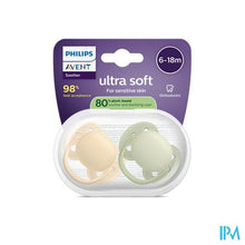 Afbeelding in Gallery-weergave laden, Philips Avent Fopspeen +6m Soft Perzik/olive 2
