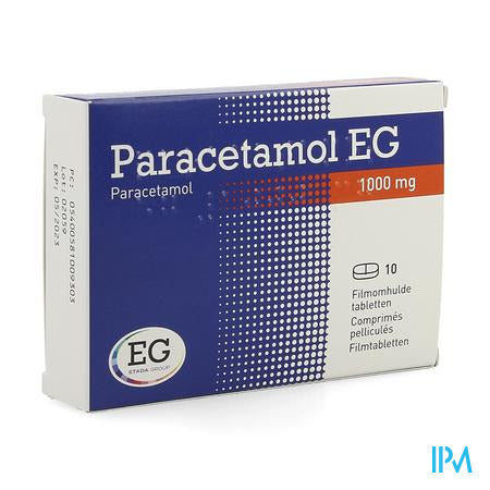Paracetamol EG Forte 1G Filmomh Tabl  10