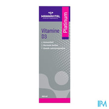 Load image into Gallery viewer, Mannavital Vitamine D3 Platinum Druppels 100ml
