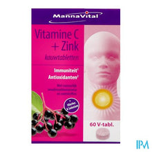 Charger l'image dans la galerie, Mannavita Vitamine C + Zink Kauwtabl 60

