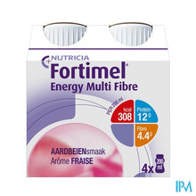 Charger l'image dans la galerie, Fortimel Energy Multi Fibre Aardbei 4x200ml

