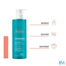 Charger l'image dans la galerie, Avene Cleanance Reinigingsgel 400ml
