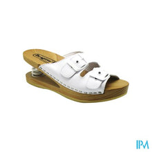Afbeelding in Gallery-weergave laden, Brigitte Ravel Spring Muiltje Hout Snake White 37
