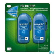 Afbeelding in Gallery-weergave laden, Nicorette Freshmint 2mg Zuigtabl Z/suiker 80
