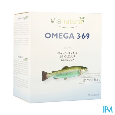 Via Natura Omega 3-6-9 Large Softcaps 80