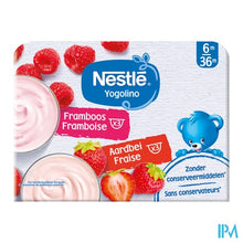 Charger l'image dans la galerie, Nestle Yogolino Aardbei Framboos 6x60g
