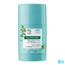 Afbeelding in Gallery-weergave laden, Klorane Gezicht Munt Aquatic Masker Stick 25g
