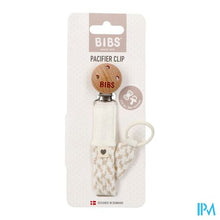 Afbeelding in Gallery-weergave laden, Bibs Fopspeenketting Braided Ivory&amp;vanilla
