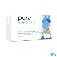 Afbeelding in Gallery-weergave laden, Pure Omega 3 + D3 Softgels 90
