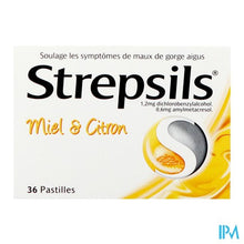 Afbeelding in Gallery-weergave laden, Strepsils Honing Citroen Past 36
