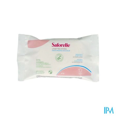 Saforelle Lingettes Flushable Pocket 10