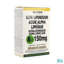 Afbeelding in Gallery-weergave laden, Altisa R(+)-alpha Liponzuur 150mg + C+e V-caps 45
