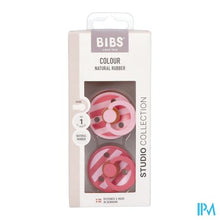 Charger l'image dans la galerie, Bibs 1 Fopspeen Studio Duo Block Baby Pink
