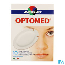 Load image into Gallery viewer, Optomed Oogkompres Adh Latexvrij 96x66mm 10 70118
