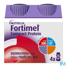 Load image into Gallery viewer, Fortimel Compact Protein Rode Vruchten 4x125ml

