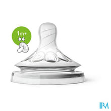 Charger l&#39;image dans la galerie, Philips Avent Natural 2.0 Zuigspeen 2 Gaatjes SCF042/27
