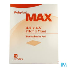 Charger l'image dans la galerie, Polymem Max Pad Dressing N/adh 11x11cm 10 5045
