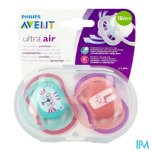 Charger l'image dans la galerie, Philips Avent Fopspeen +18m Air Girl Tijger Konijn
