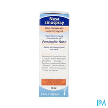Afbeelding in Gallery-weergave laden, Nasasinuspray 0,5mg/ml Sine Cons.junior Neusv.10ml
