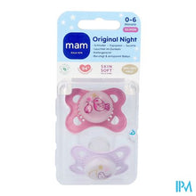 Charger l'image dans la galerie, Mam Original Night Fopspeen Silic. 0-6m Pink 2

