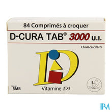 Afbeelding in Gallery-weergave laden, D-cura Tab 3 000 I.E. - 84 Kauwtabletten
