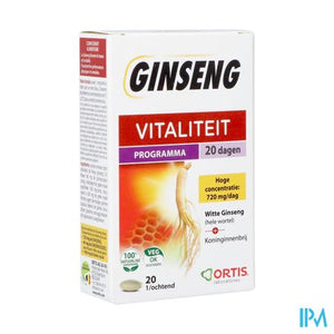 Ortis Vitalite Ginseng 20 Tabl 20