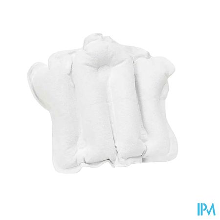 Bad-hoofdkussen Opblaasb. Badstof 53,3x40cm Wit