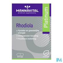 Afbeelding in Gallery-weergave laden, Mannavital Rhodiola Platinum V-caps 60
