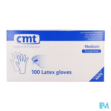 Afbeelding in Gallery-weergave laden, Cmt Handschoenen Latex Wit Pf M 100
